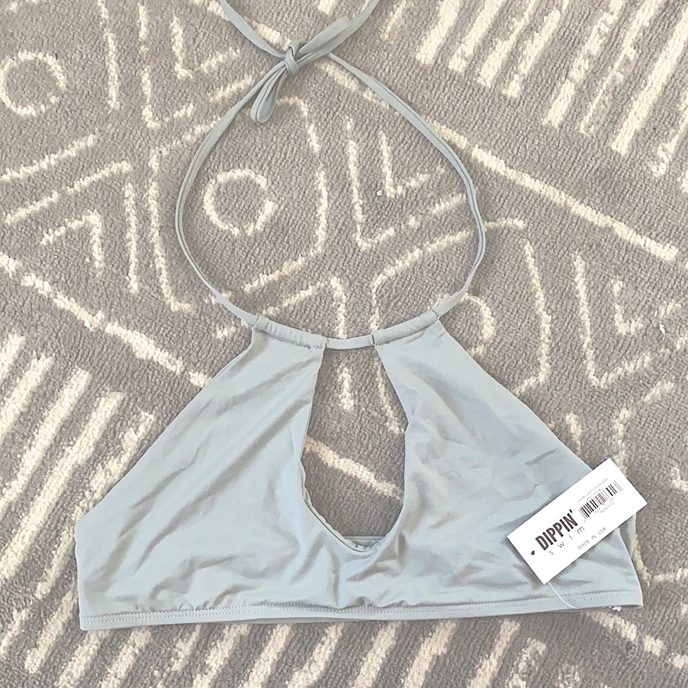 NWT Dippin Daisy’s Keyhole Halter Bikini Top